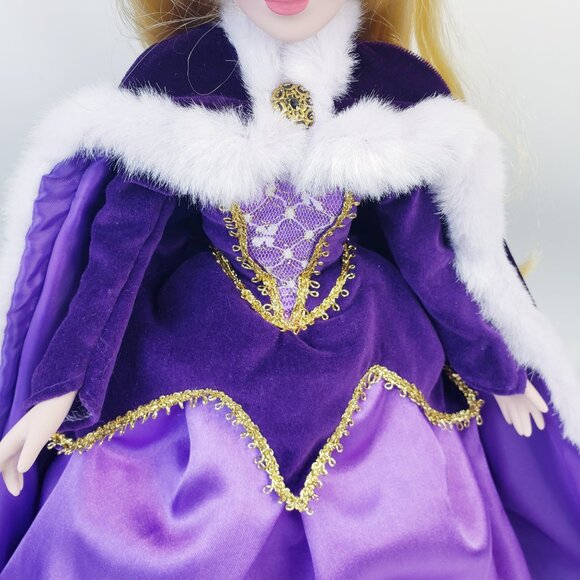 Aurora Disney Princess Porcelain Doll Holiday Edition 16in Brass Key - Picture 6 of 8